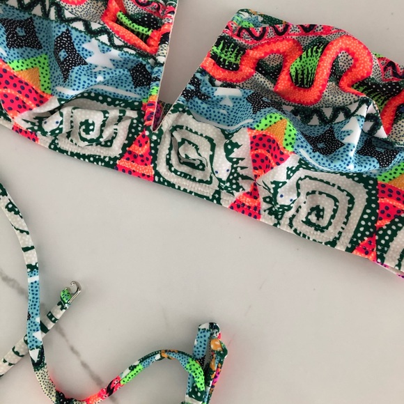 Mara Hoffman Patterned Swim Suit Top - Picture 2 of 6